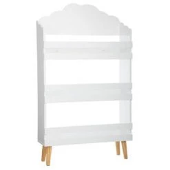 Bibliothèque Coloris Blanc En Bois - Dim : L58 X L100 X H18 Cm - PEGANE -